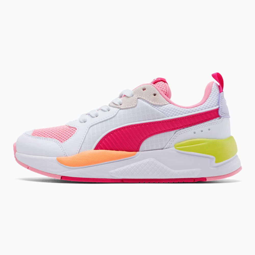 Puma X-RAY Ripstop Lány Sportcipő - Fehér/Rózsaszín/Lila ( Hungary - QJZBO2874 )
